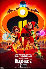 Disney•Pixar’s Incredibles 2 will be available on the TheaterEars app, enabling moviegoers who prefer Spanish to enjoy it at movie theatres across the US and Puerto Rico.