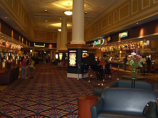 The CEN-powered lobby at National Amusements' City Center 15 Cinema De Lux in White Plains, New York.