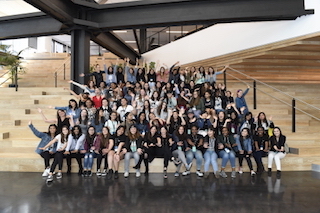 Dolby Laboratories this week hosted Girls Who Code, a national non-profit organization dedicated to closing the gender gap in technology. Photo by Genevieve Shiffar.