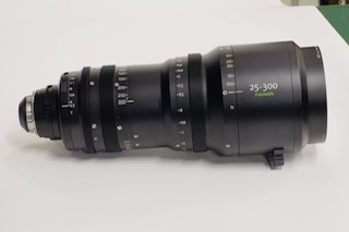 The Fujifilm Premier PL 25-300mm Cabrio lens.