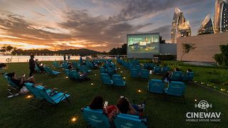 The outdoor cinema sound app Cinewav of Singapore has been granted a U.S. patent. Cinewav, which was invented by filmmakers Jason Chan and Christian Lee, is a phone-based app that replaces expensive, heavy, manpower intensive audio systems or FM transmitters or broadcasting at outdoor cinemas.