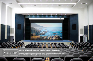Severtson Screens will showcase its SeVision 3D GX Giant Electric Motorized Cinema Projection Screen line during CinemaCon 2024, which is being held April 8-11 at Caesars Palace in Las Vegas.