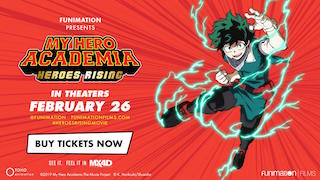 Funimation Films, the theatrical division of Sony Pictures Television’s Funimation, is teaming up domestically with MediaMation to bring My Hero Academia: Heroes Rising to life by giving audiences a truly immersive experience in select MX4D theatres equipped with MediaMation’s EFX theatre seats.