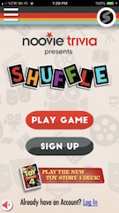 Shuffle is a collection of card-based movie-trivia mini-games where players must answer questions as quickly as possible to earn points before time runs out. 