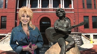 Dolly Parton in a Cinemarr Studios spot for Sevierville, Tennessee will run in Regal Theatres.