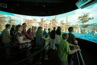 Discovery Park of America features 270-degree wraparound screens.