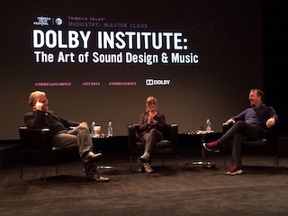 Left to right: Skip Lievsay, Susan Jacobs and Glenn Kiser.