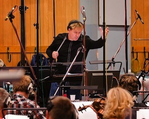 Timothy Williams conducting at Abbey Road