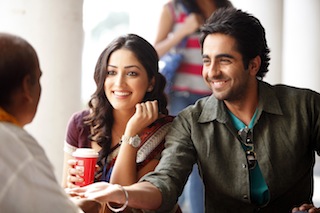Audiences in India experience well made lower budget films such as Vicky Donor in the language of their choice. Photo courtesy of Eros International.