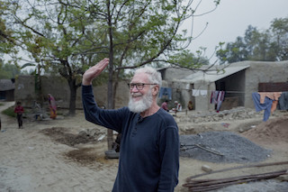 David Letterman learning about climate change in India.