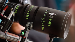 Responding to market requests for high-quality zoom lenses to match and accompany the Signature Primes, Arri announces four new Signature Zooms designed for universal usage with any large-format or Super 35 camera. Pictured, the 45-135 mm T28 lens.