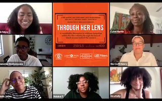 Featuring cinematographers Mia Cioffi Henry, Melinda James, Kira Kelly, Cybel Martin, Keitumetse Mokhonwana and Sade Ndya, the conversation addressed inequities within the motion-picture industry through the lens of women of color behind the camera.