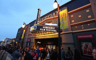 Outside the Egyptian Theatre at this year's Sundance Film Festival.