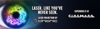 Cinionic and Cinemark today launched a campaign to educate movie audiences about laser projection as part of the renewed and exclusive 10-year partnership to upgrade all of Cinemark’s 6,000 screens worldwide. Most recently, Cinemark and Cinionic upgraded 24 locations in the Dallas-Fort Worth area to all-laser multiplexes.