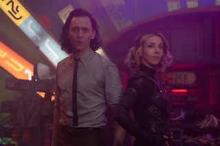 In the third episode of Marvel Studios’ episodic series Loki, the characters Loki (Tom Hiddleston) and Sylvie (Sophia Di Martino) find themselves on the doomed alien moon Lamentis-1 orbiting a planet on the verge of total collapse.
