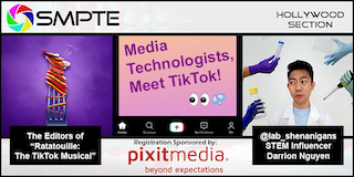 At its March virtual meeting, SMPTE Hollywood will introduce media technologies to TikTok, the short-form social video app where memes (and stars) are born. A panel of experts will explain how TikTok became a worldwide phenomenon with more than a billion active monthly users, and how the 15- to 60-second videos it hosts reach audiences far greater than any cable or streaming service with much less investment in infrastructure and execution.