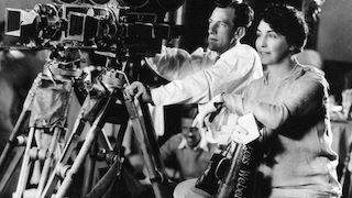 On the right, the pioneering filmmaker Lois Weber.
