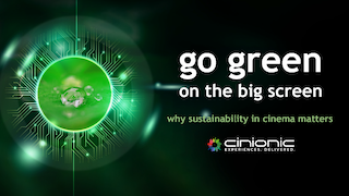 Cinionic will present a special program on sustainable cinema at CineEurope 2022.  Cinionic’s Go Green on the Big Screen: why sustainability in cinema matters presentation explores the subject of sustainability in modern cinema, from early production considerations to the implications and benefits for exhibitors. The event will take place in the main auditorium of the CCIB on Wednesday, June 22 from 1:30 pm to 2:00 pm.