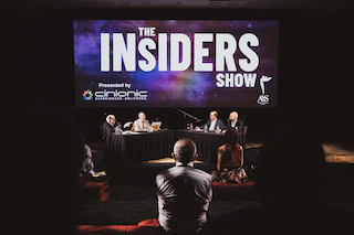 Cinionic and The Advanced Imaging Society have announced the return of The Insiders Show to CinemaCon 2022. This year, they will hold a live recording of the show on Tuesday, April 26 at 1:30 p.m. PST in the Laser Theater, Cinionic World, Roman Ballrooms, Promenade Level, Caesars Palace.