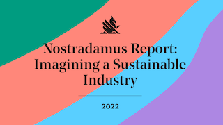 The Göteborg Film Festival's ninth Nostradamus Report, Imagining a Sustainable Industry, was presented at the Marché du Film in Cannes. The annual report looks into the near future of the audiovisual industries through research and interviews with industry experts.