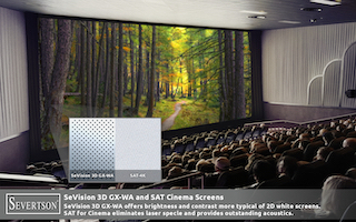 Severtson Screens will feature its next generation SAT-4K acoustically transparent cinema screen at ExpoCine 2022, held in São Paulo, Brazil September 20-23 at the Cine Marquise, and Renaissance Hotel.
