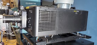 Tiger Group's recent online auction of assets from Pacific Theatres drew theater owners, live event production companies, rental houses and other buyers. This Christie digital projector is among the late model digital laser and cinema projectors sold at the event.