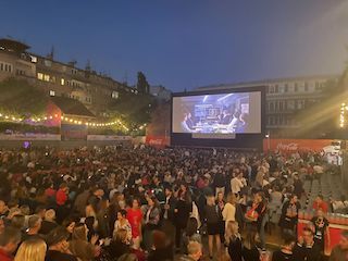 One of this year's most talked-about documentaries opened the 29th Sarajevo Film Festival, with a surprise appearance by a certain famous Irish rock band and a little help from their cinema technology friends. 