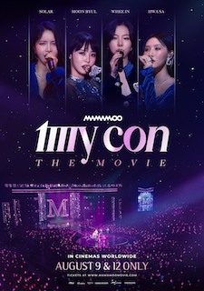 On August 9 and August 12, Trafalgar Releasing and WYS En Scene are presenting Mamamoo: My Con the Movie in select cinemas worldwide. The film will give audiences around the world the chance to see Mamamoo and its members – Solar, Moon Byul, Whee In, and Hwa Sa – in concert performances from Seoul and beyond and witness their personal and heartfelt stories via rare behind-the-scenes footage and interviews.