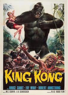 Titles playing on the big screen throughout the season will include King Kong (1933).