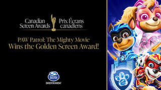 Spin Master's PAW Patrol: The Mighty Movie, has won the Golden Screen Award for feature film. Presented by the Academy of Canadian Cinema & Television, the Golden Screen Award recognizes the Canadian film that grossed the highest in domestic box office over the period of January 1, 2022, to February 24, 2023.