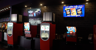 Transforming lobbies into hives of digital activity, displays would be used to provide a range of different functions (either collectively or standalone), consistent in all locations, such as the promotion of movies including trailers, marketing its membership and loyalty programs (including its Starpass and Popcorn Club), and to drive sales to its main refreshment kiosks.