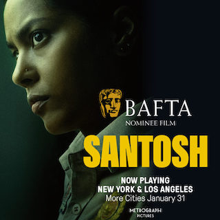 The BAFTA-nominated and Oscar-shortlisted thriller Santosh is set to make its U.S. debut in major cities this Friday, January 31. While the film is currently prohibited from releasing in India, American audiences will have the chance to experience this gripping and socially charged story in cinemas across the country.